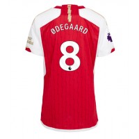 Arsenal Martin Odegaard #8 Replica Home Shirt Ladies 2023-24 Short Sleeve